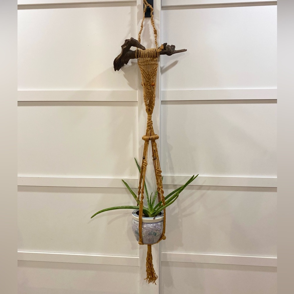 Gorgeous Vintage Macrame Plant Holder